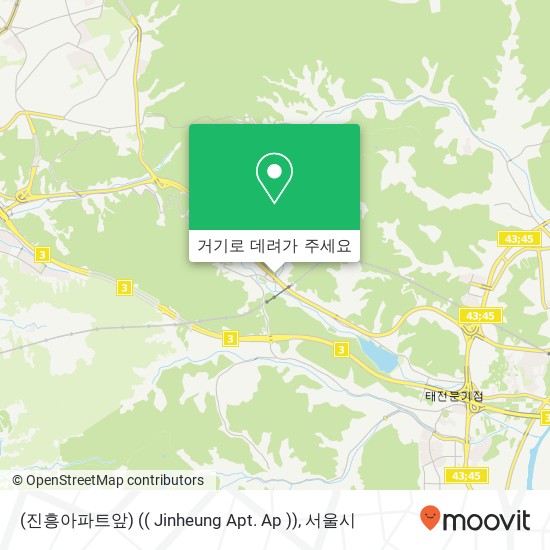 (진흥아파트앞) (( Jinheung Apt. Ap )) 지도