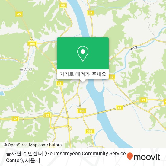 금사면 주민센터 (Geumsamyeon Community Service Center) 지도