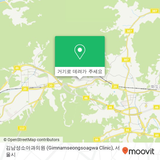 김남성소아과의원 (Gimnamseongsoagwa Clinic) 지도