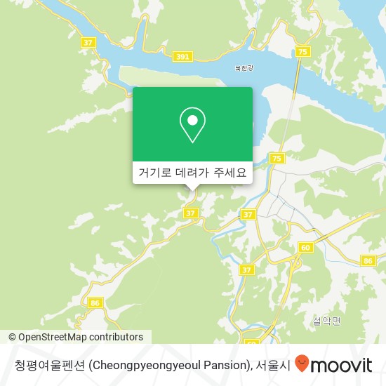 청평여울펜션 (Cheongpyeongyeoul Pansion) 지도