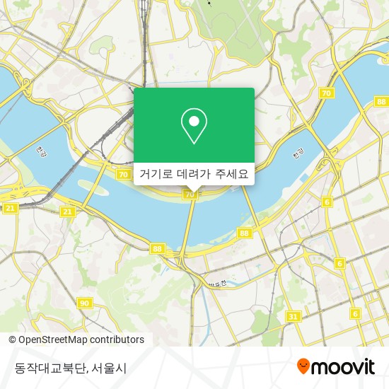 동작대교북단 지도