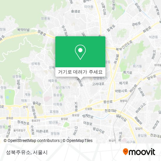 성북주유소 지도