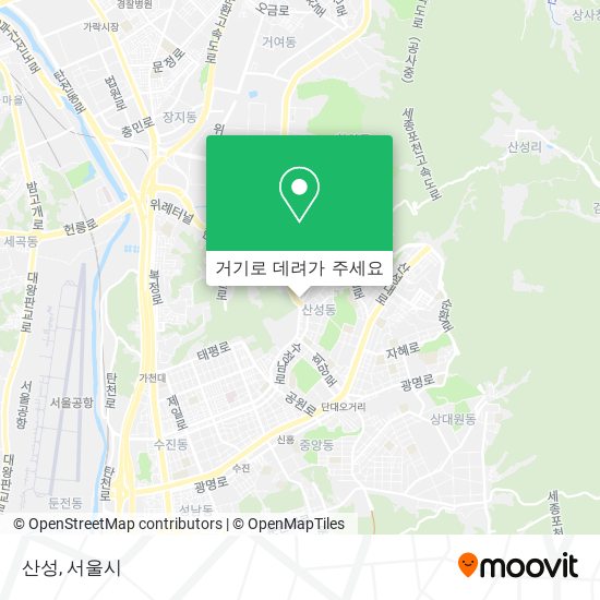 산성 지도