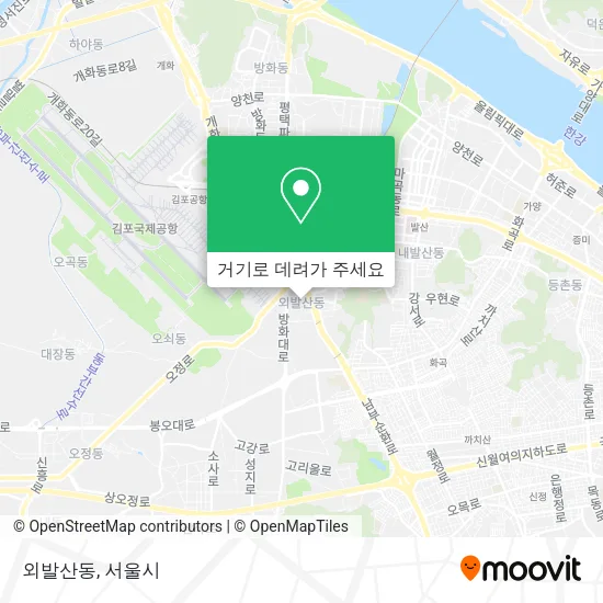 외발산동 지도