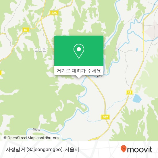 사정암거 (Sajeongamgeo) 지도