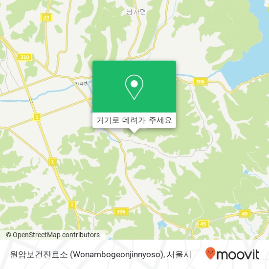 원암보건진료소 (Wonambogeonjinnyoso) 지도