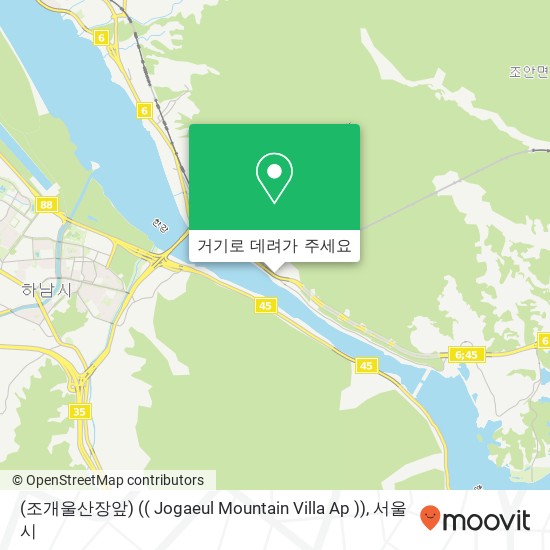 (조개울산장앞) (( Jogaeul Mountain Villa Ap )) 지도