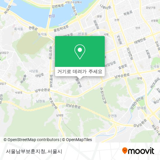 서울남부보훈지청 지도