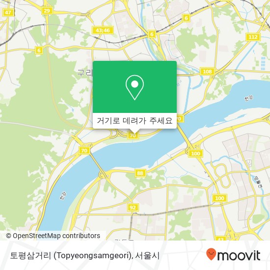 토평삼거리 (Topyeongsamgeori) 지도