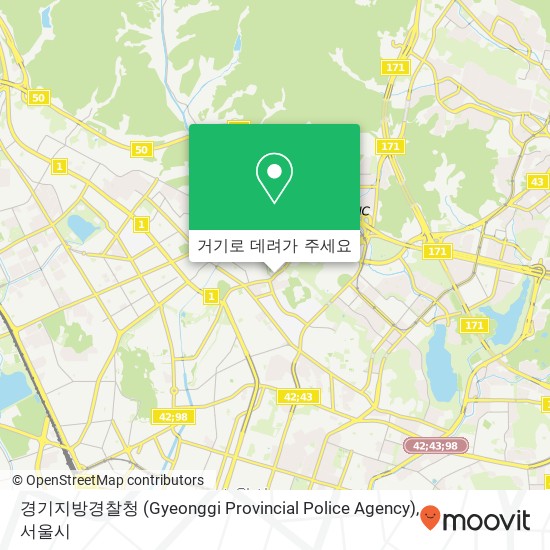 경기지방경찰청 (Gyeonggi Provincial Police Agency) 지도
