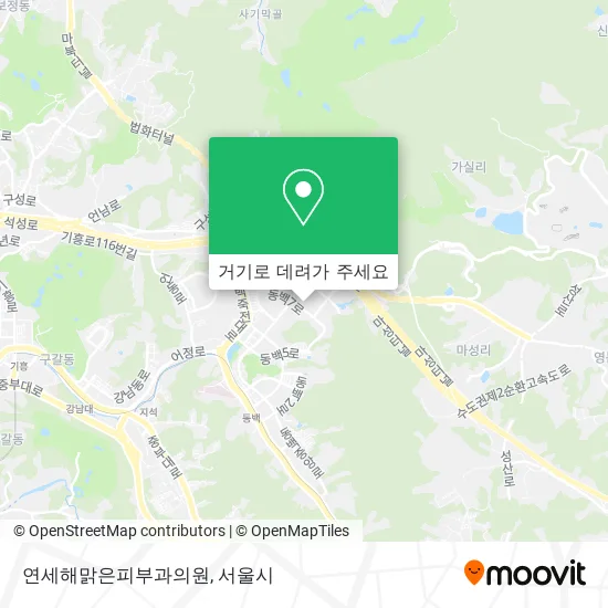 연세해맑은피부과의원 지도