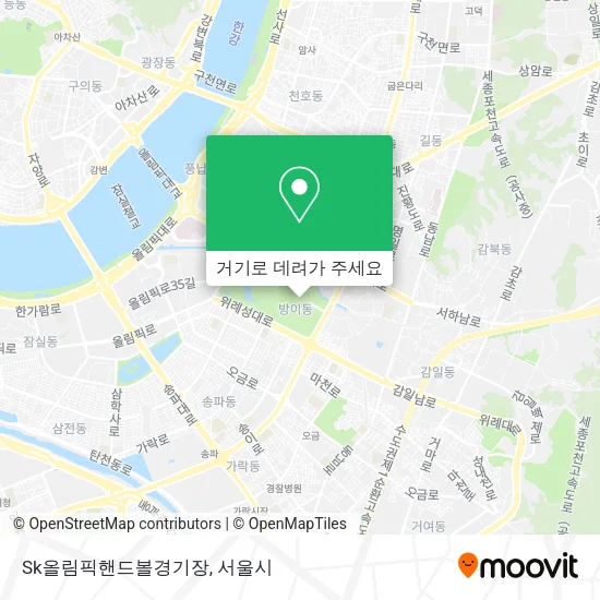 Sk올림픽핸드볼경기장 지도