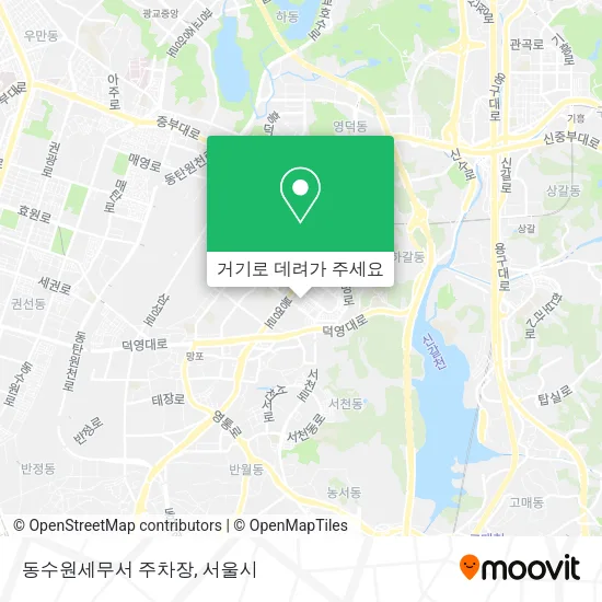동수원세무서 주차장 지도