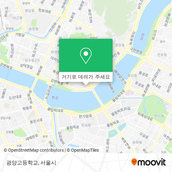 광양고등학교 지도