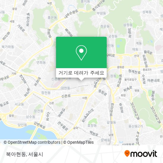 북아현동 지도