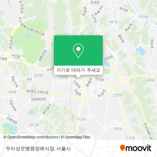 우리성모병원장례식장 지도