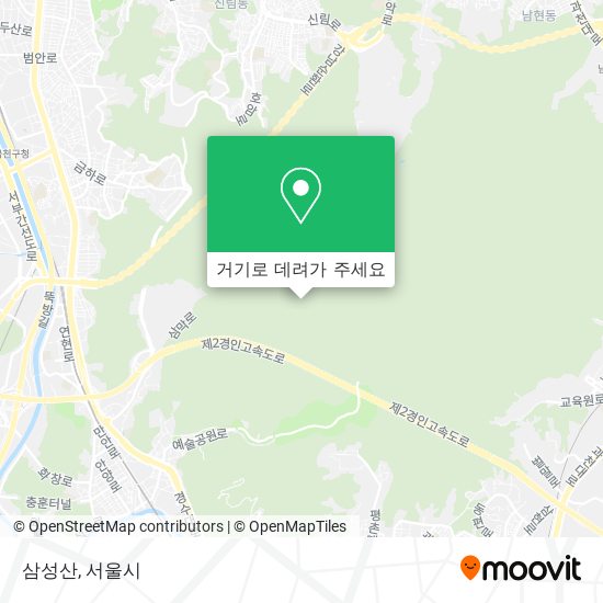 삼성산 지도