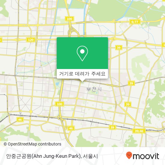 안중근공원(Ahn Jung-Keun Park) 지도