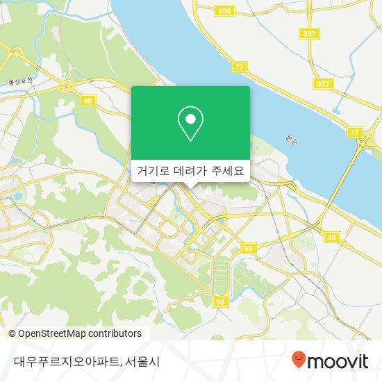 대우푸르지오아파트 지도