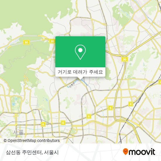 삼선동 주민센터 지도