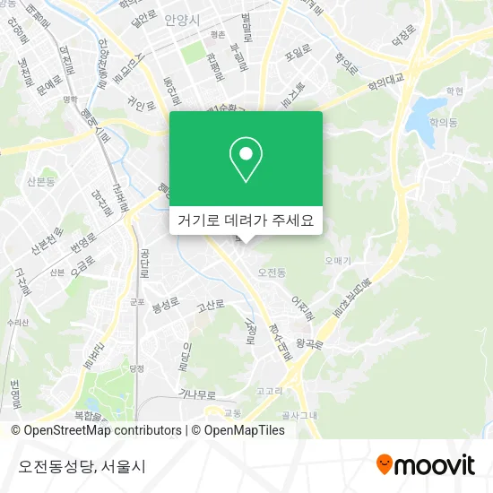 오전동성당 지도