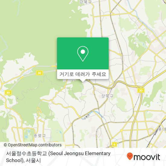 서울정수초등학교 (Seoul Jeongsu Elementary School) 지도