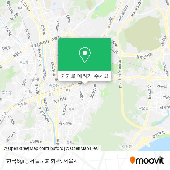 한국Sgi동서울문화회관 지도
