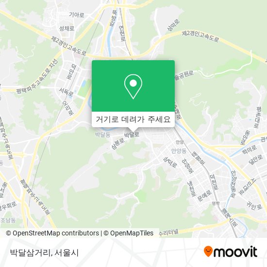 박달삼거리 지도
