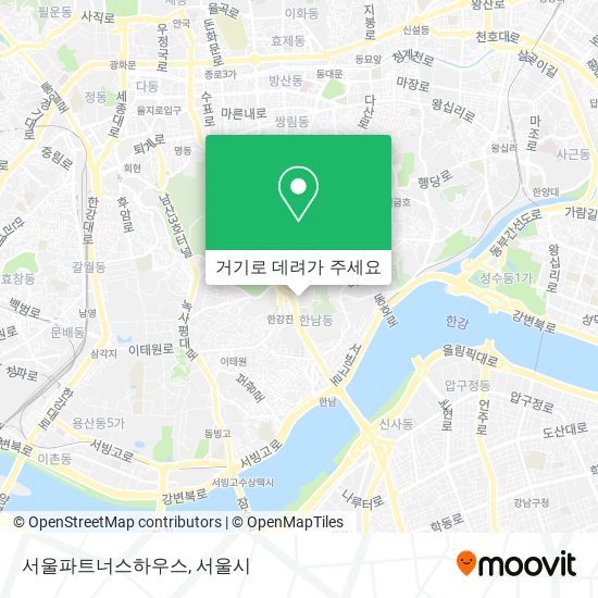 서울파트너스하우스 지도