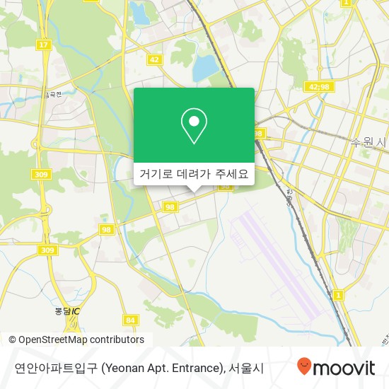 연안아파트입구 (Yeonan Apt. Entrance) 지도
