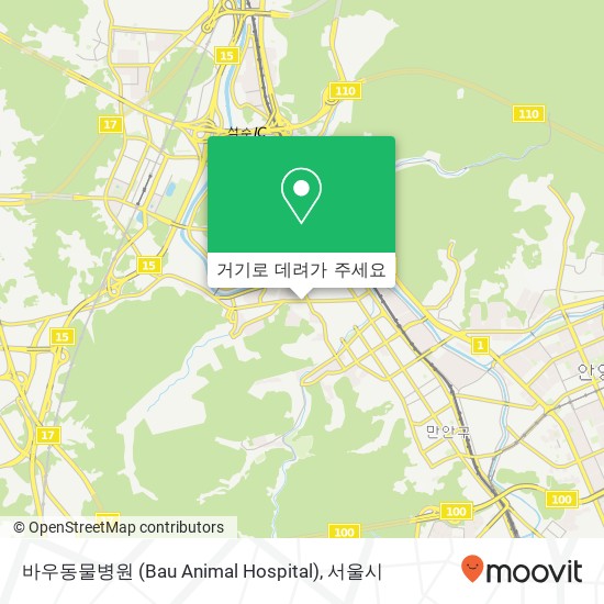 바우동물병원 (Bau Animal Hospital) 지도