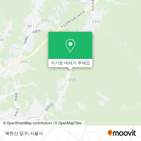 북한산 입구 지도