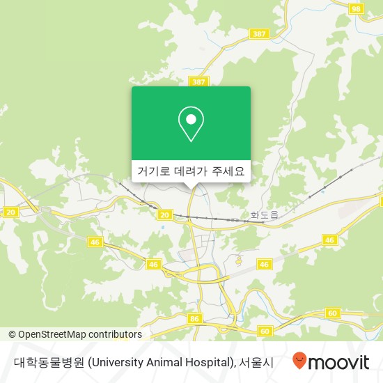 대학동물병원 (University Animal Hospital) 지도