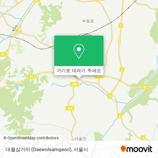 대월삼거리 (Daewolsamgeori) 지도