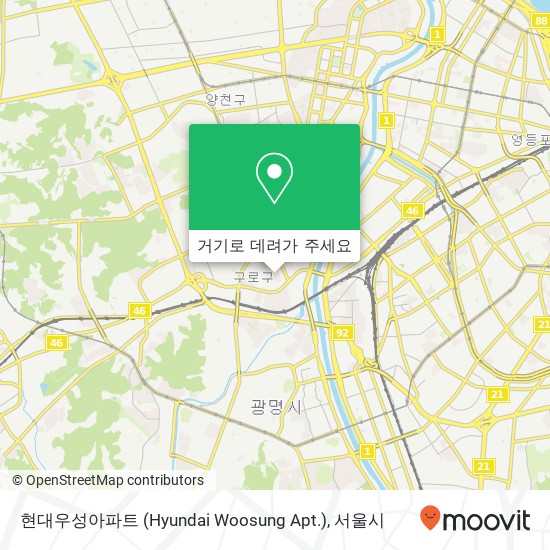 현대우성아파트 (Hyundai Woosung Apt.) 지도