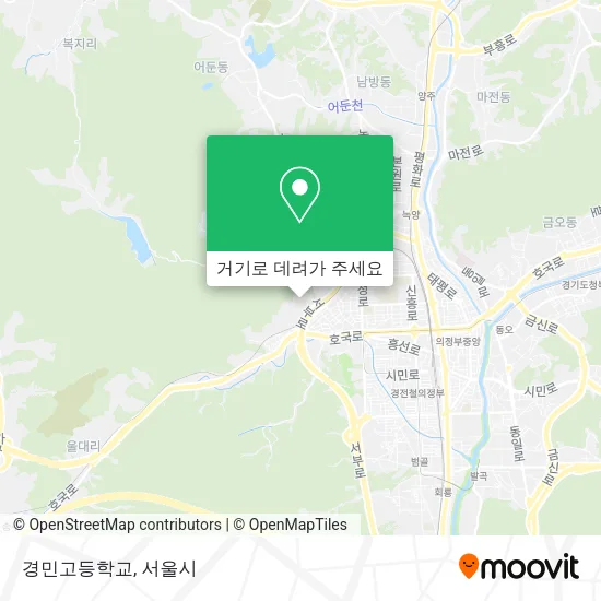 경민고등학교 지도