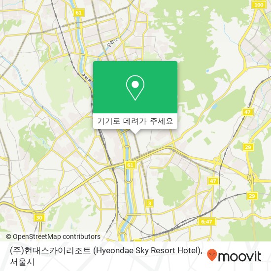 (주)현대스카이리조트 (Hyeondae Sky Resort Hotel) 지도