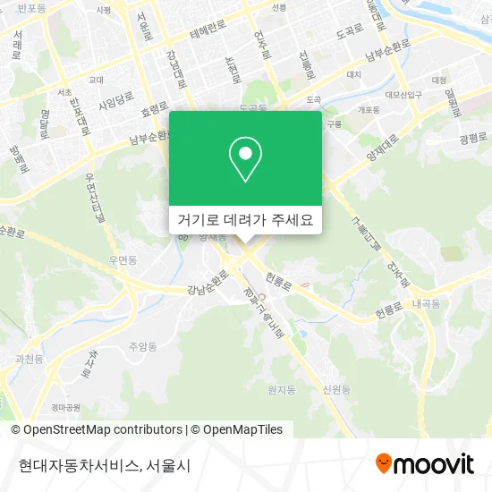 현대자동차서비스 지도