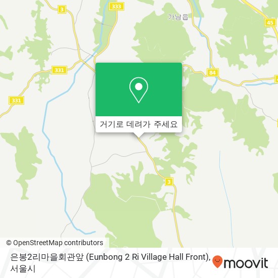 은봉2리마을회관앞 (Eunbong 2 Ri Village Hall Front) 지도