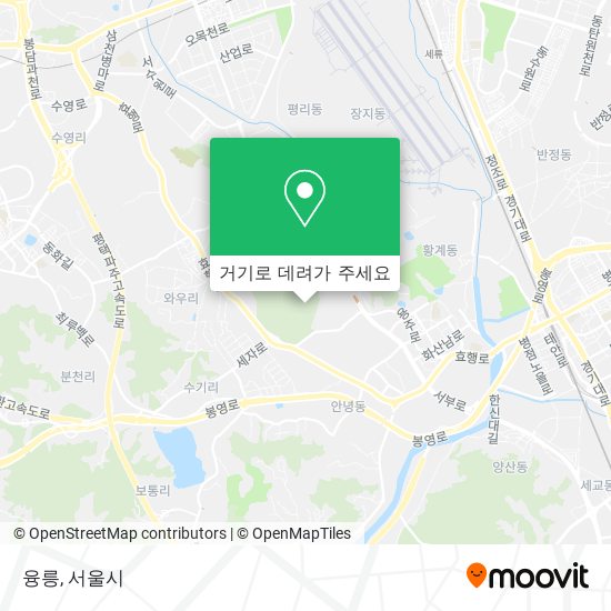 융릉 지도