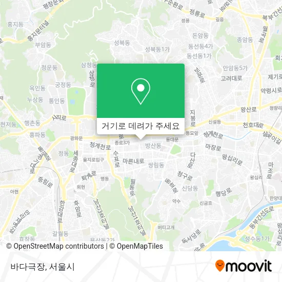 바다극장 지도