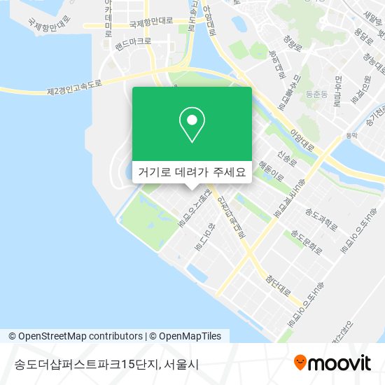 송도더샵퍼스트파크15단지 지도