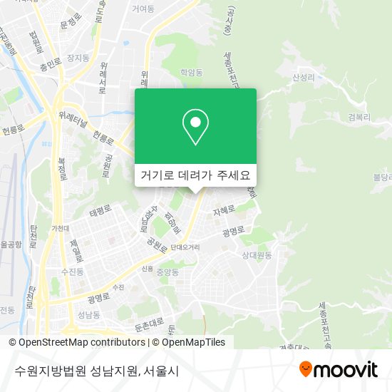수원지방법원 성남지원 지도