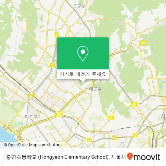 홍연초등학교 (Hongyeon Elementary School) 지도