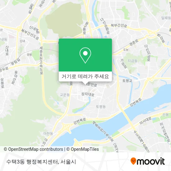 수택3동 행정복지센터 지도