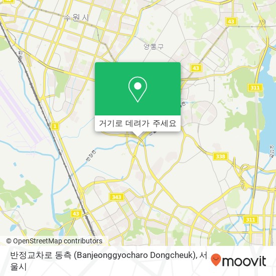 반정교차로 동측 (Banjeonggyocharo  Dongcheuk) 지도