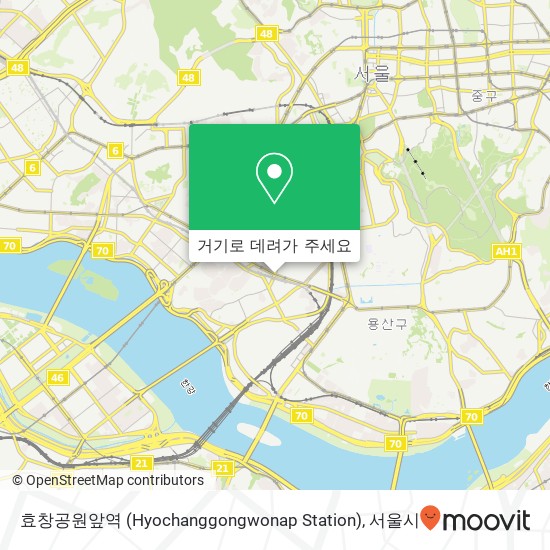 효창공원앞역 (Hyochanggongwonap Station) 지도