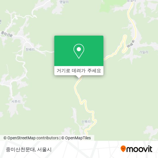 중미산천문대 지도