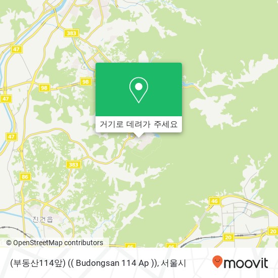 (부동산114앞) (( Budongsan 114 Ap )) 지도