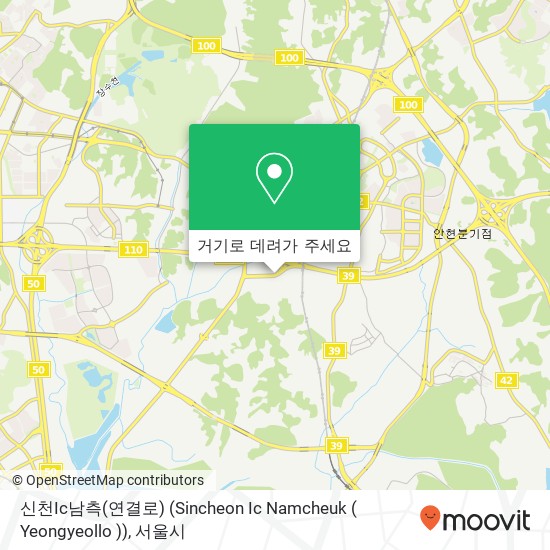 신천Ic남측(연결로) (Sincheon Ic Namcheuk ( Yeongyeollo )) 지도